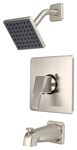 i3 Single Handle Tub/Shower Trim Set, Brushed Nickel