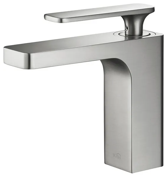 Infinity Single Handle Bathroom Faucet KBF1006, Brush Nickel, W/O Drain