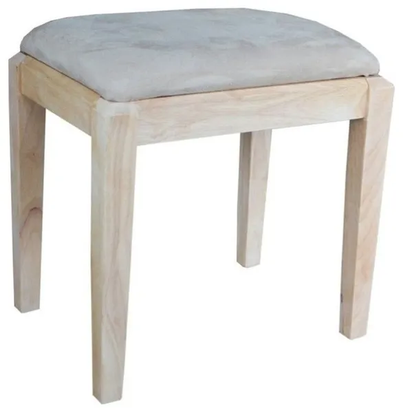 International Concepts Home Accents Unfinished Vanity Bench