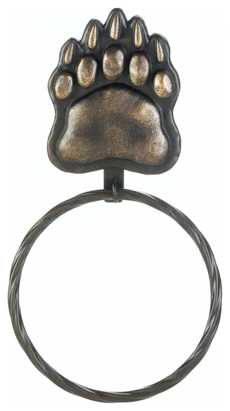 Iron Bear Paw Towel Ring