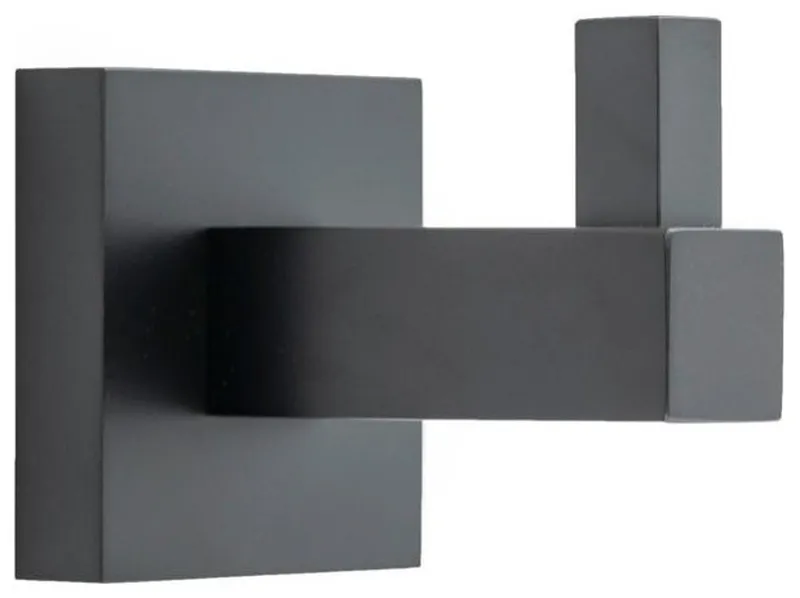 Italia TR6304 Trieste Matte Black Single Robe Hook