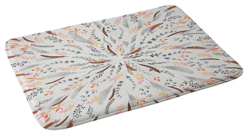 Iveta Abolina Feather Roll Memory Foam Bath Mat