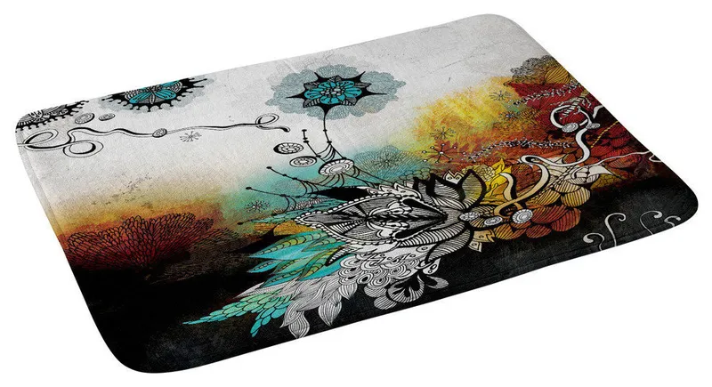 Iveta Abolina Frozen Dreams Memory Foam Bath Mat, 17"x24"