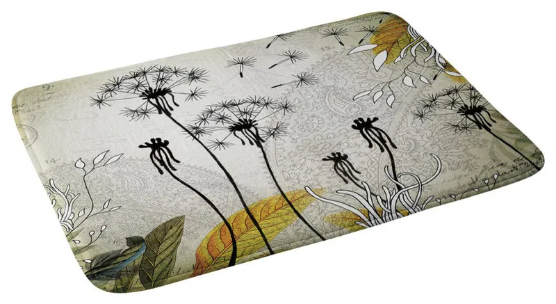 Iveta Abolina Little Dandelion Memory Foam Bath Mat