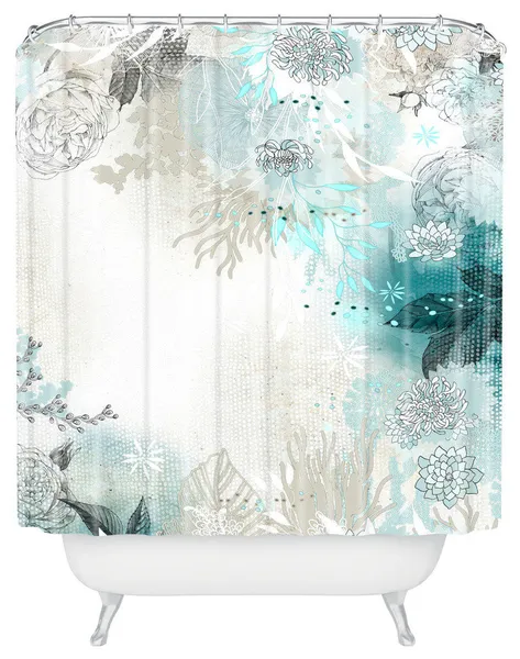 Iveta Abolina Seafoam Shower Curtain
