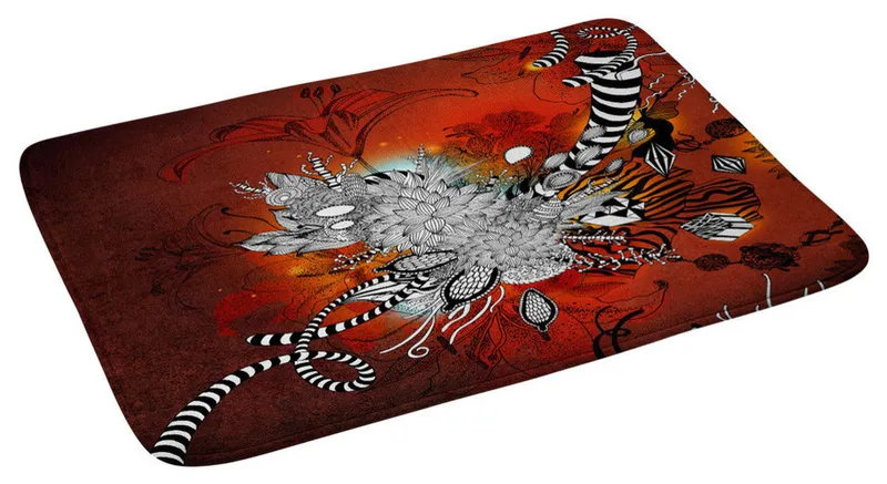 Iveta Abolina Wild Lilly Memory Foam Bath Mat