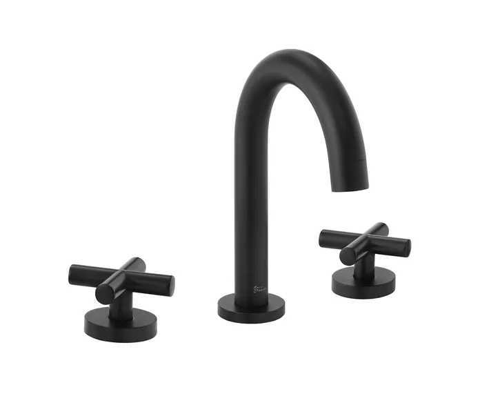Ivy Courte 8" Widespread, Cross Handle, Bathroom Faucet, Matte Black