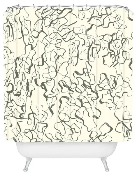 Jenean Morrison Tangled Tiles Shower Curtain, 24"x30"