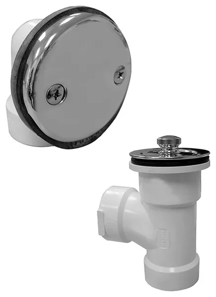 Jones Stephens B07101 PVC Schedule 40 Waste & Overflow 1/2 Kit - Brushed Bronze