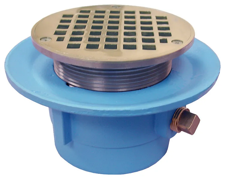 Jones Stephens D67018 2 NH Floor Drain With 5 NB Round Strainer - Blue