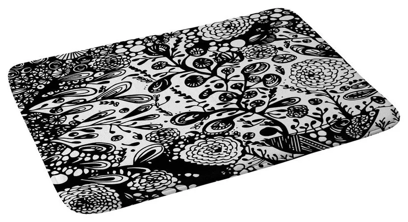 Julia Da Rocha Wild Bouquet Memory Foam Bath Mat, 17"x24"
