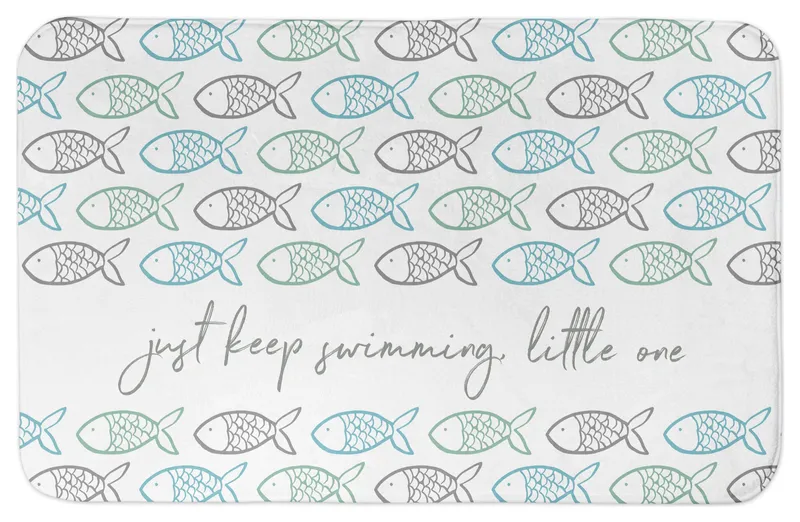 Just Keep Swimming 34x21 Bath Mat