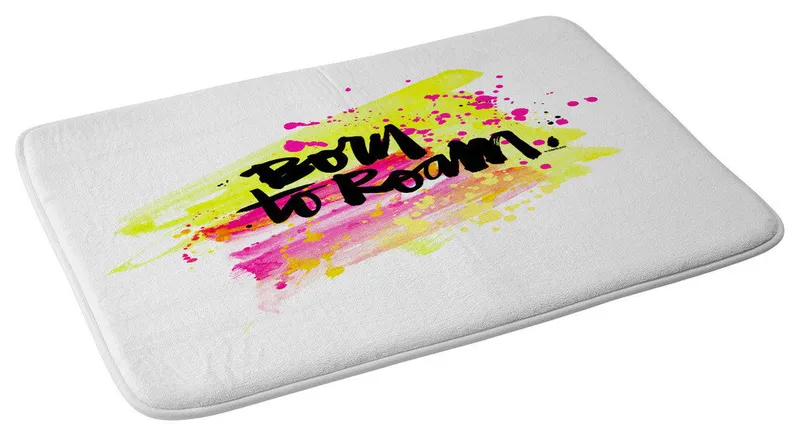 Kal Barteski Born To Roam Memory Foam Bath Mat