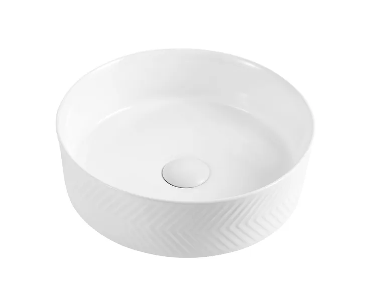 Karran VC-423-WH Valera 14" Vitreous China Vessel Bathroom Sink, White