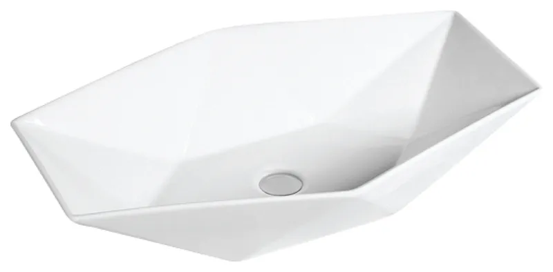 Karran VC-602-WH Valera 25" Vitreous China Vessel Bathroom Sink, White