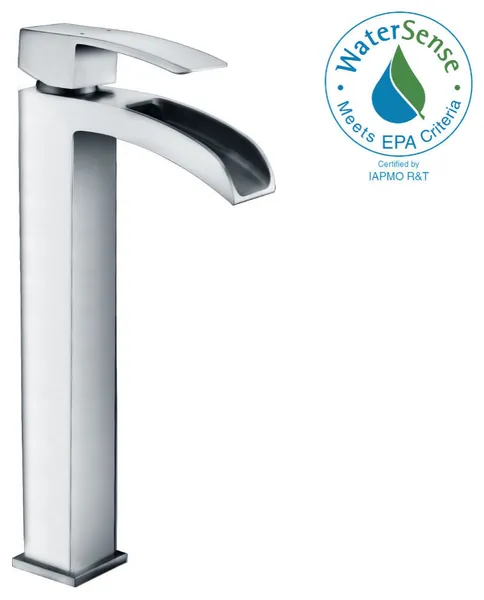 Key Series Single Hole Single-Handle Vessel Bathroom Faucet, Polished Chrome
