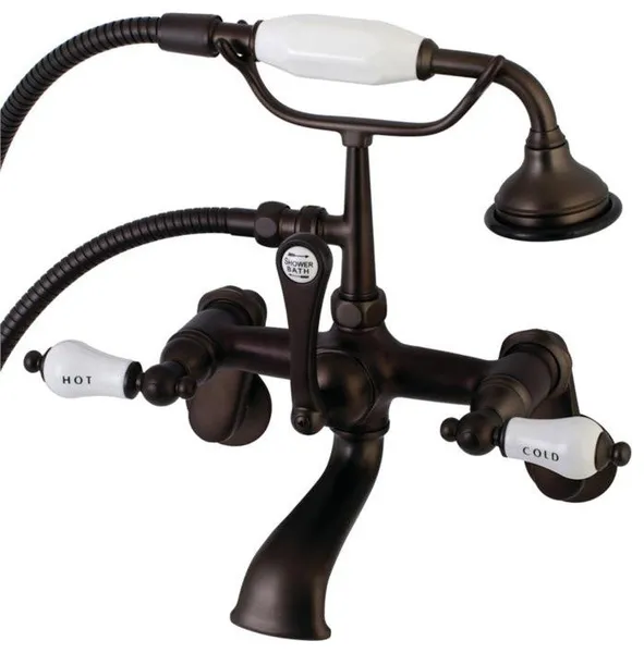 Kingston Brass 11 1/2" Wall Mount Clawfoot Tub Filler, AE53T5