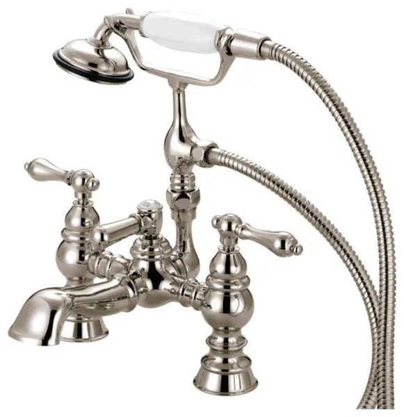 Kingston Brass 11 7/8" Deck Mounted Clawfoot Tub Filler, CC1161T8