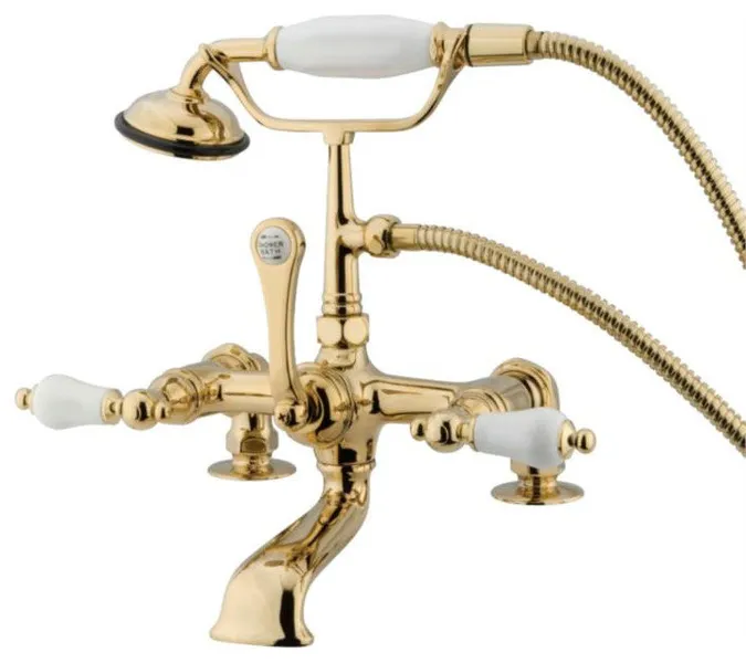 Kingston Brass 11 7/8" Deck Mounted Clawfoot Tub Filler, CC205T2