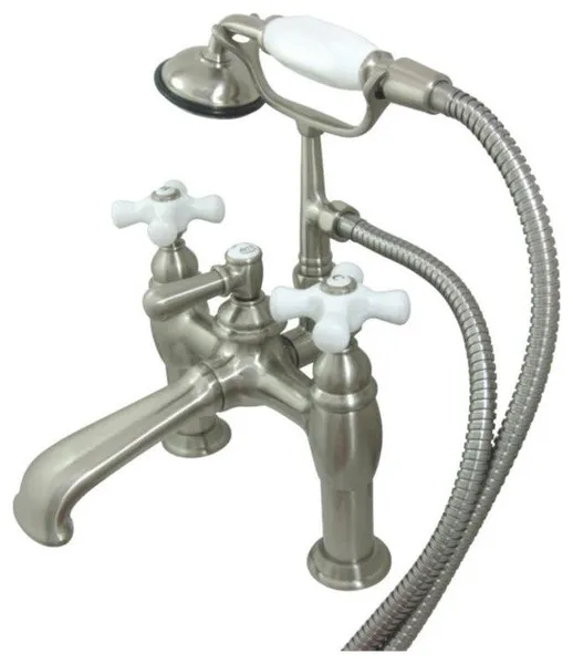 Kingston Brass 11 7/8" Deck Mounted Clawfoot Tub Filler, CC611T8