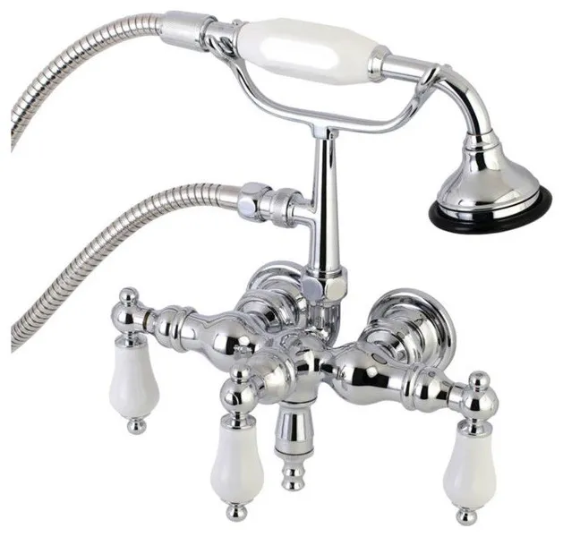 Kingston Brass 11" Wall Mount Clawfoot Tub Filler, AE24T1
