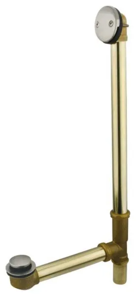Kingston Brass 28 7/8" Bathtub Overflow Waste in Brushed Nickel, PDTT2208