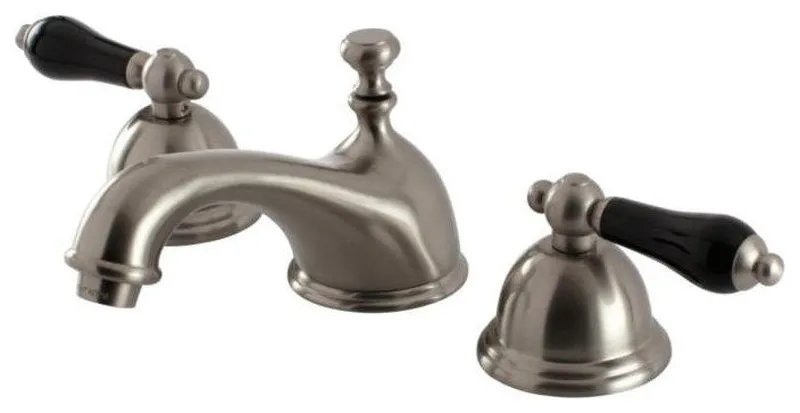 Kingston Brass 3 1/2" Dbl Porcelain Lever Handle Bathroom Faucet, KS3968PKL