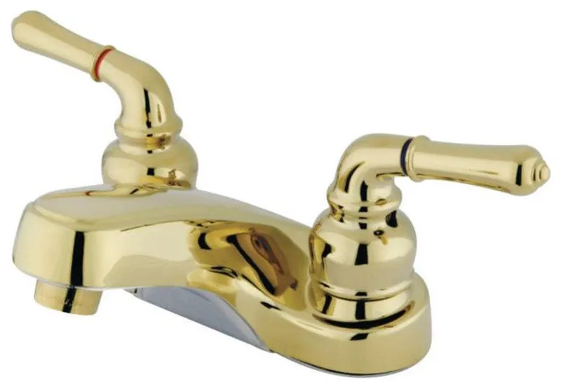 Kingston Brass 3 1/2" Double Handle Bathroom Sink Faucet, GKB252LP