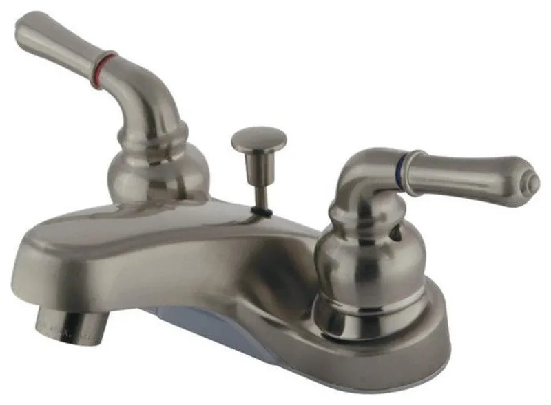 Kingston Brass 3 1/2" Double Handle Bathroom Sink Faucet, GKB258B