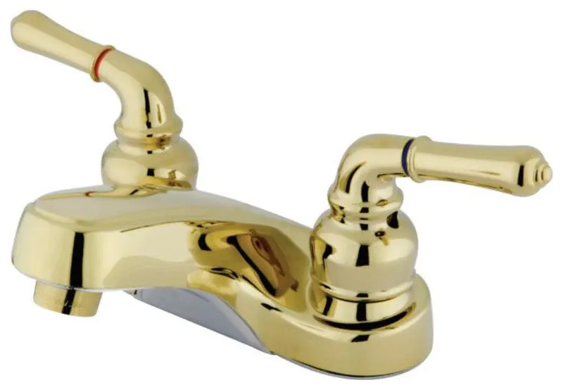 Kingston Brass 3 1/2" Double Handle Bathroom Sink Faucet, KB252LP