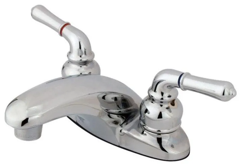 Kingston Brass 3 3/8" Double Handle Bathroom Sink Faucet, GKB621LP