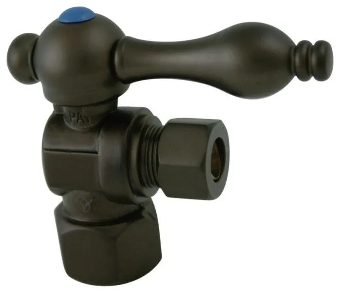 Kingston Brass 3/8" OD Compression Angle Shut-off Valve, CC43105