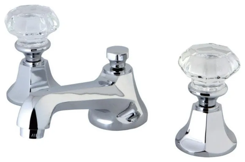 Kingston Brass 3" Double Metal Knob Handle Bathroom Faucet, KS4461WCL
