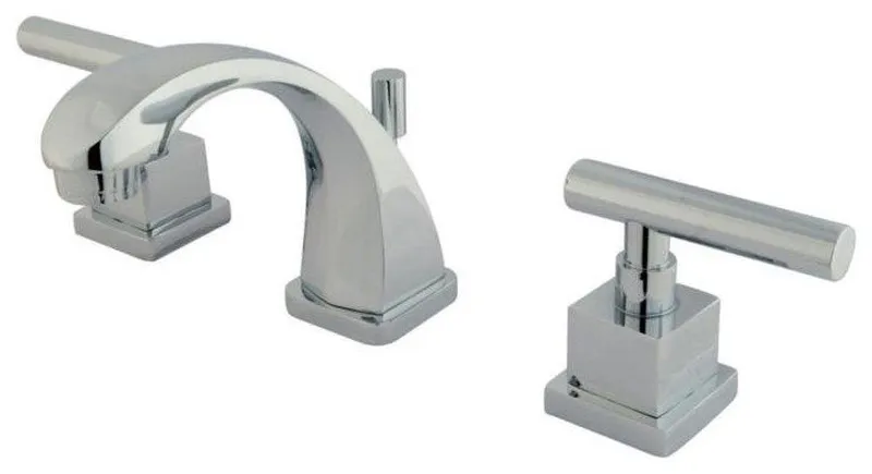 Kingston Brass 4 1/2" Dbl Metal Lever Handle Bathroom Faucet, KS4941CQL