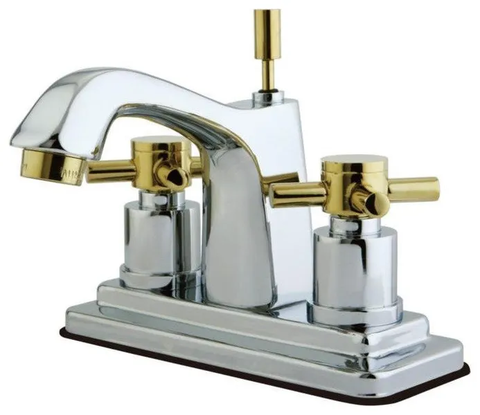 Kingston Brass 4 3/8" 2-Handle Bathroom Faucet, KS8644DX