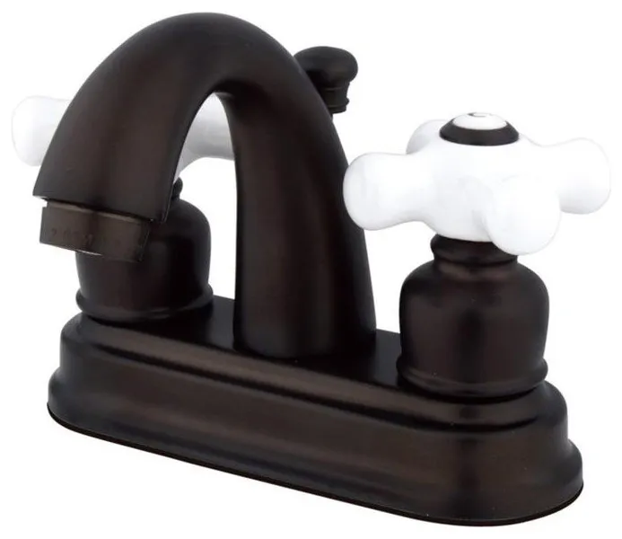 Kingston Brass 4 7/8" Double Cross Handle Bathroom Faucet, GKB5615PX