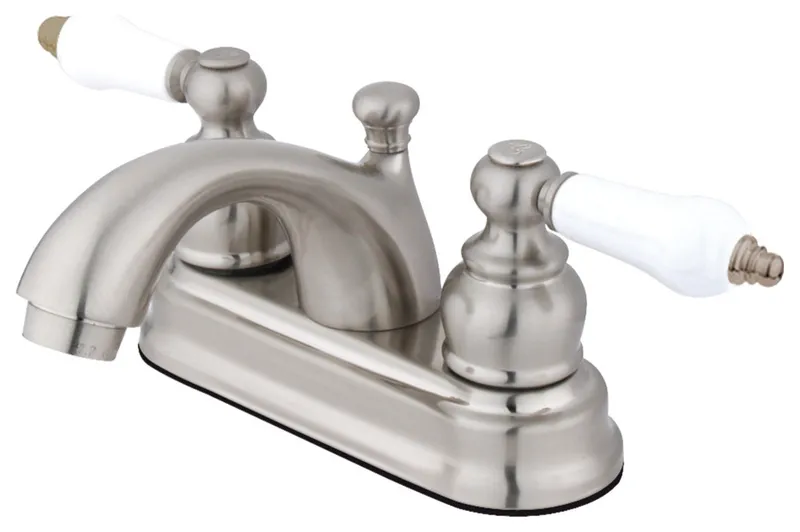 Kingston Brass 4" Centerset Bathroom Faucet, Brushed Nickel