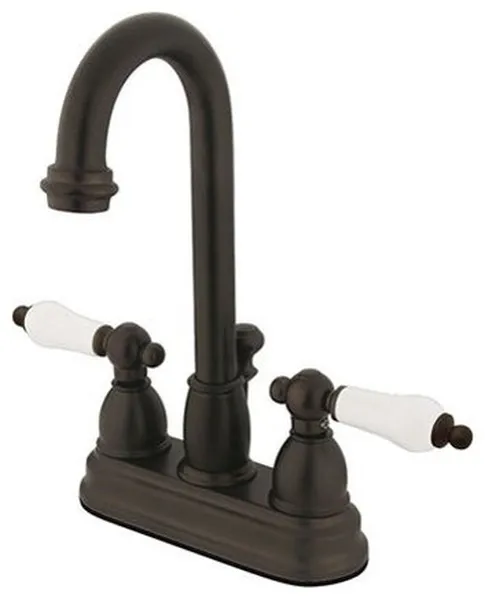 Kingston Brass 4" Centerset Bathroom Faucet, Oil Rubbed Bronze