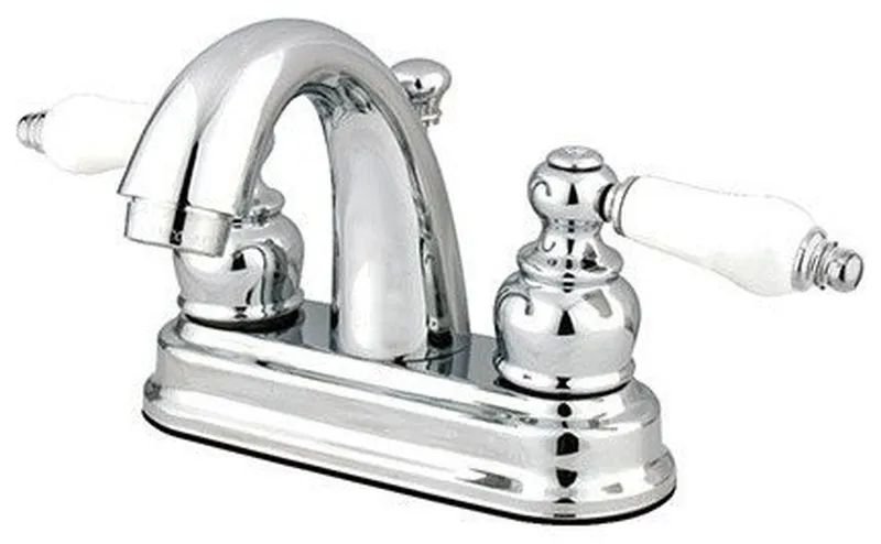 Kingston Brass 4" Centerset Bathroom Faucet, Polished Chrome