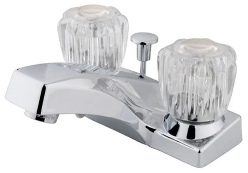 Kingston Brass 4" Centerset Bathroom Faucet, Polished Chrome