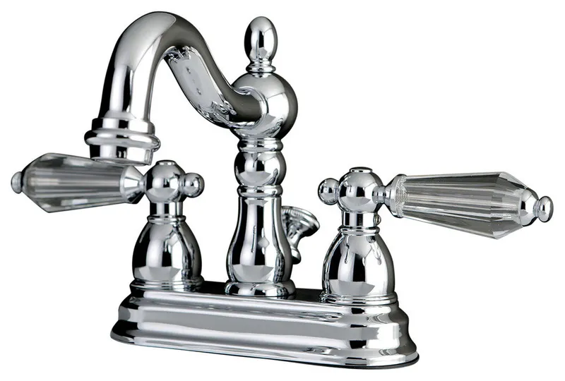 Kingston Brass 4" Centerset Bathroom Faucet, Polished Chrome