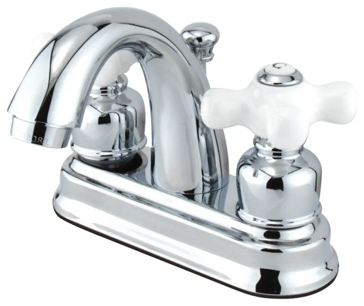 Kingston Brass 4" Centerset Bathroom Faucet w/Retail Pop-Up, Polished Chrome
