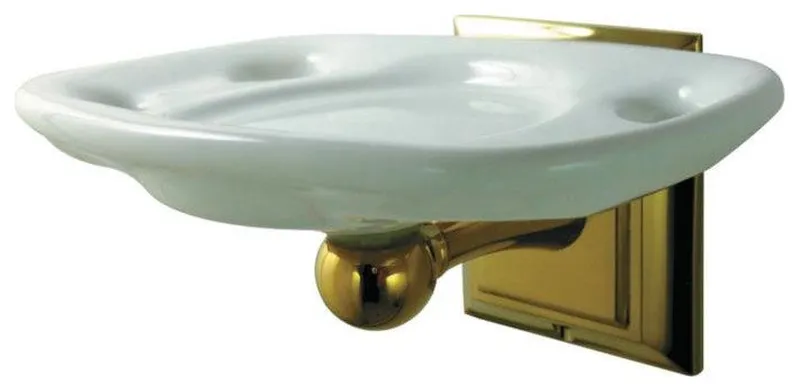 Kingston Brass 5 1/2" Wall Mount Toothbrush and Tumbler Holder, BA6016PB