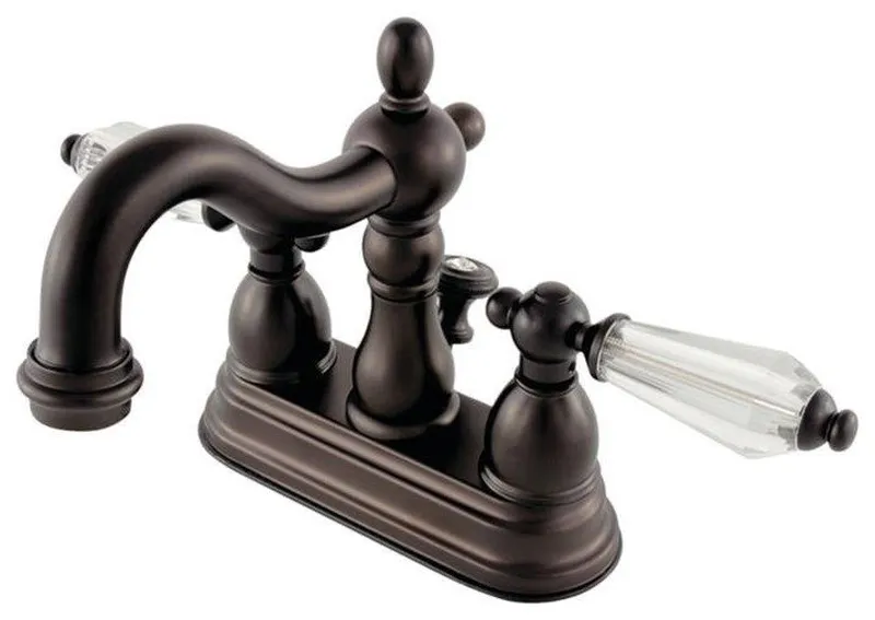 Kingston Brass 6 1/4" Double Handle Bathroom Sink Faucet, KB1605WLL