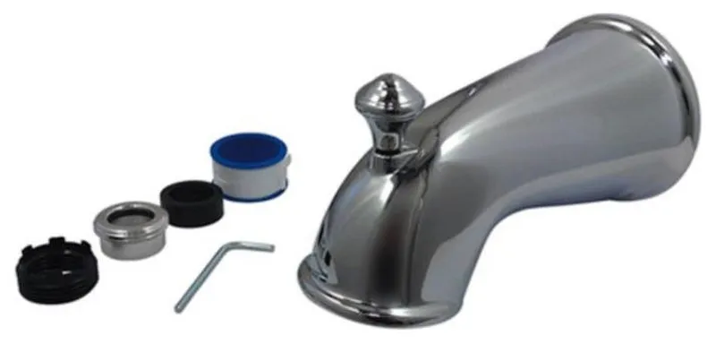 Kingston Brass 6" Universal Tub Spout with Diverter in Polished Chrome, K1275A1