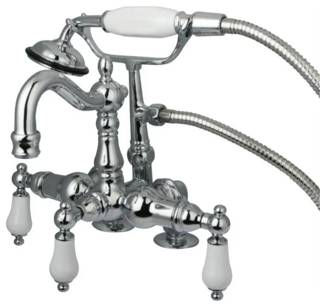Kingston Brass 7 1/2" Deck Mounted Clawfoot Tub Filler, CC1016T1
