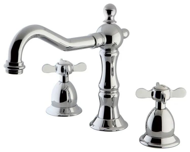 Kingston Brass 7 1/2" Double Cross Handle Bathroom Faucet, KS1971BEX