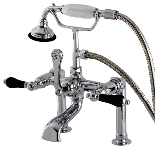 Kingston Brass AE104TPKL Duchess Deck Mounted Clawfoot Tub Filler - Polished