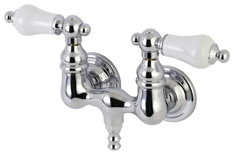 Kingston Brass AE36T Vintage Wall Mounted Clawfoot Tub Filler - Polished Chrome