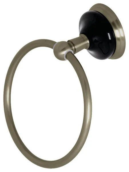 Kingston Brass BA9114 Water Onyx 3-1/16" Wall Mounted Towel Ring - Brushed